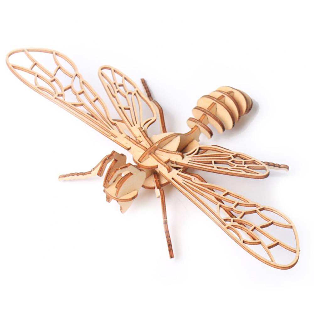 3D Wooden Insect Puzzle Animal Skeleton Assembly Model Puzzle DIY Wooden Crafts 3D Puzzle STEM Toys Gifts for Kids Adults Teens