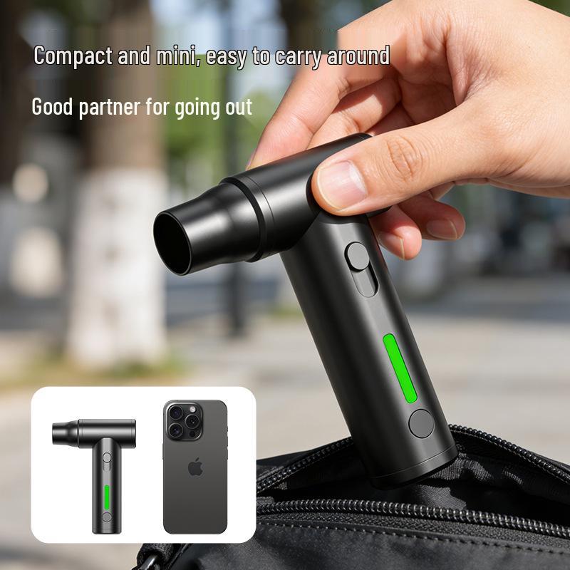 High-Speed Handheld Mini Fan: 29-Speed Brushless Motor, Portable Aluminum Alloy Turbine