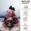 1pc Skull & Blooms Cartoon Blanket Soft and Cozy Throw for Home Decor, Perfect Gift for and , Living Room .K080