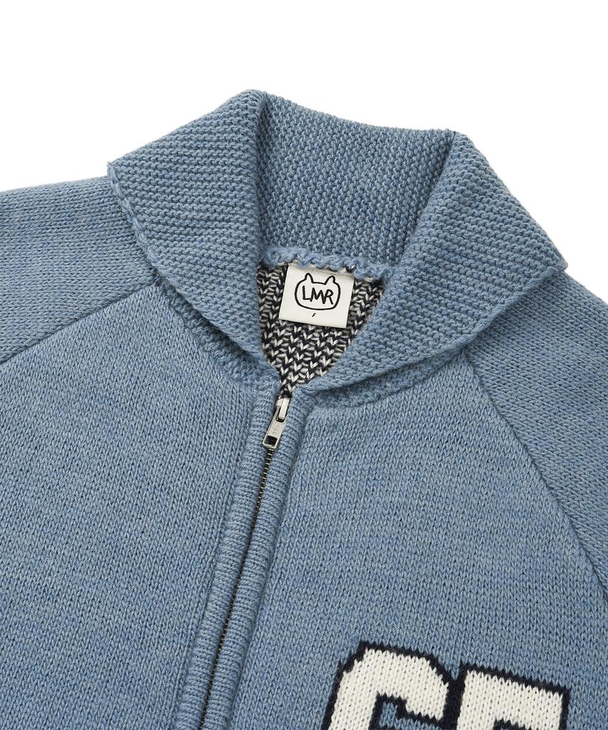 LMR Schanyon'S Wool Cowichan Knit Zip-Up Blue