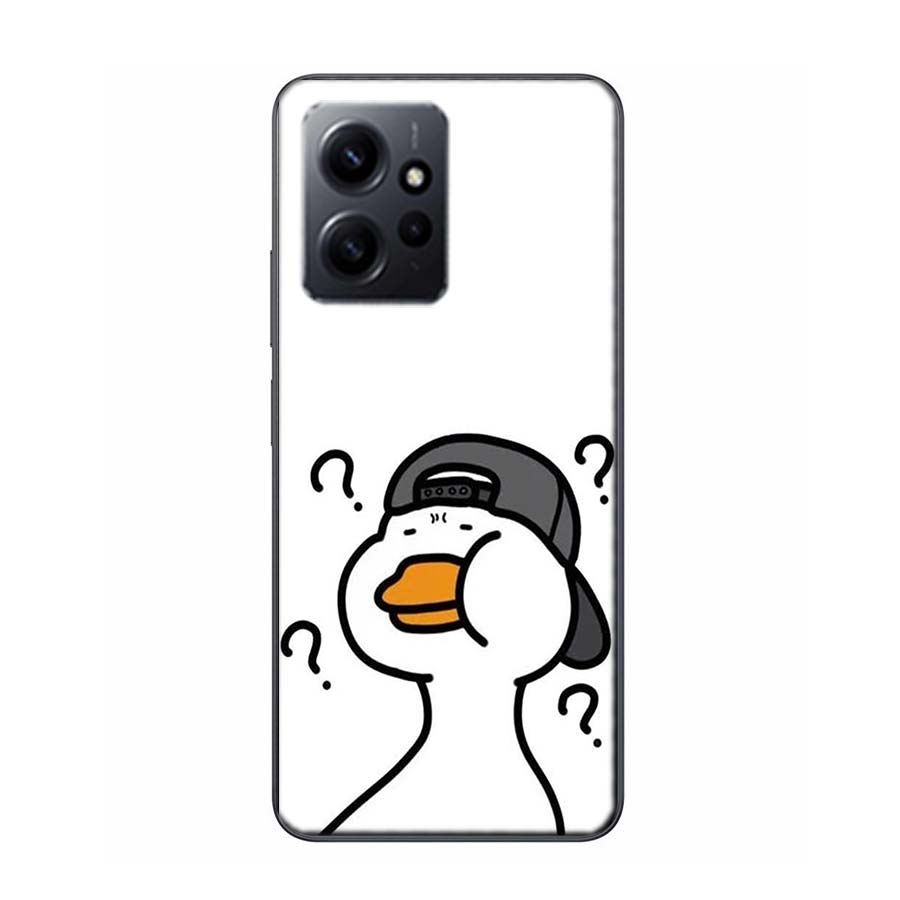 Cute Cartoon Duck Phone Case For Redmi 12 13C 12C 15C 9 10 10C Note 13 Pro Plus 14 15 Pro 9T 9C 9A TPU Soft Cover Clear Cell Cas
