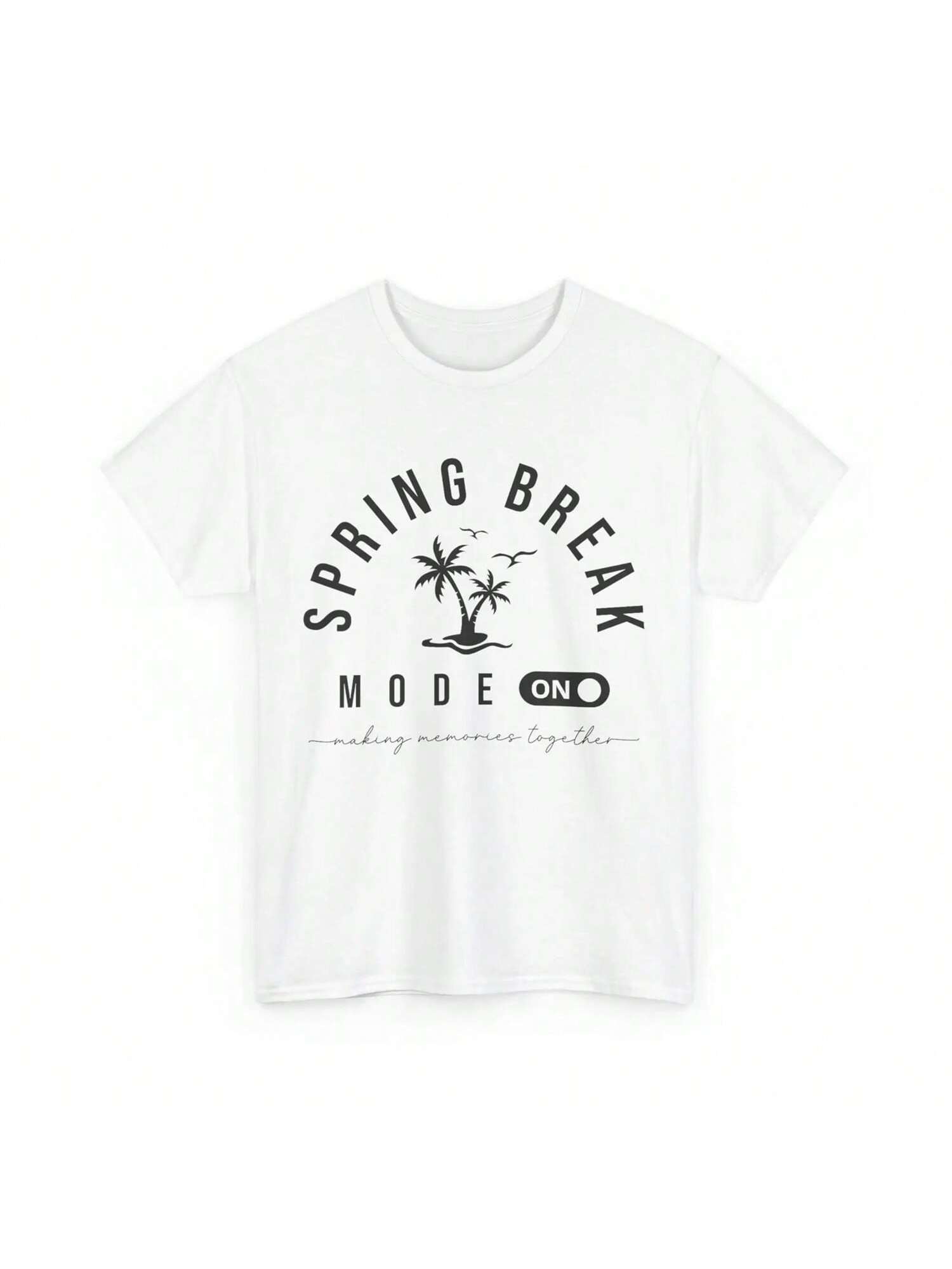 Spring Vacation Break T Shirt Mode On Beach Palm Trees Lovers S разноцветный