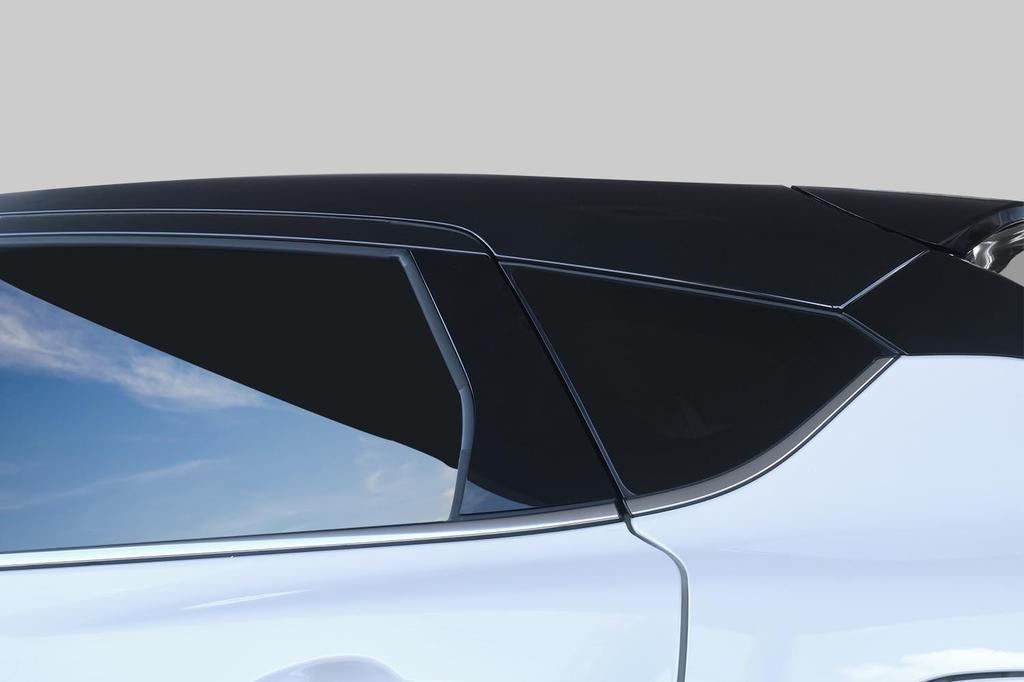 SecondStage Pillar Garnish for Suzuki Front 3S factory side Piano Black (with visors) - (S110BLK)