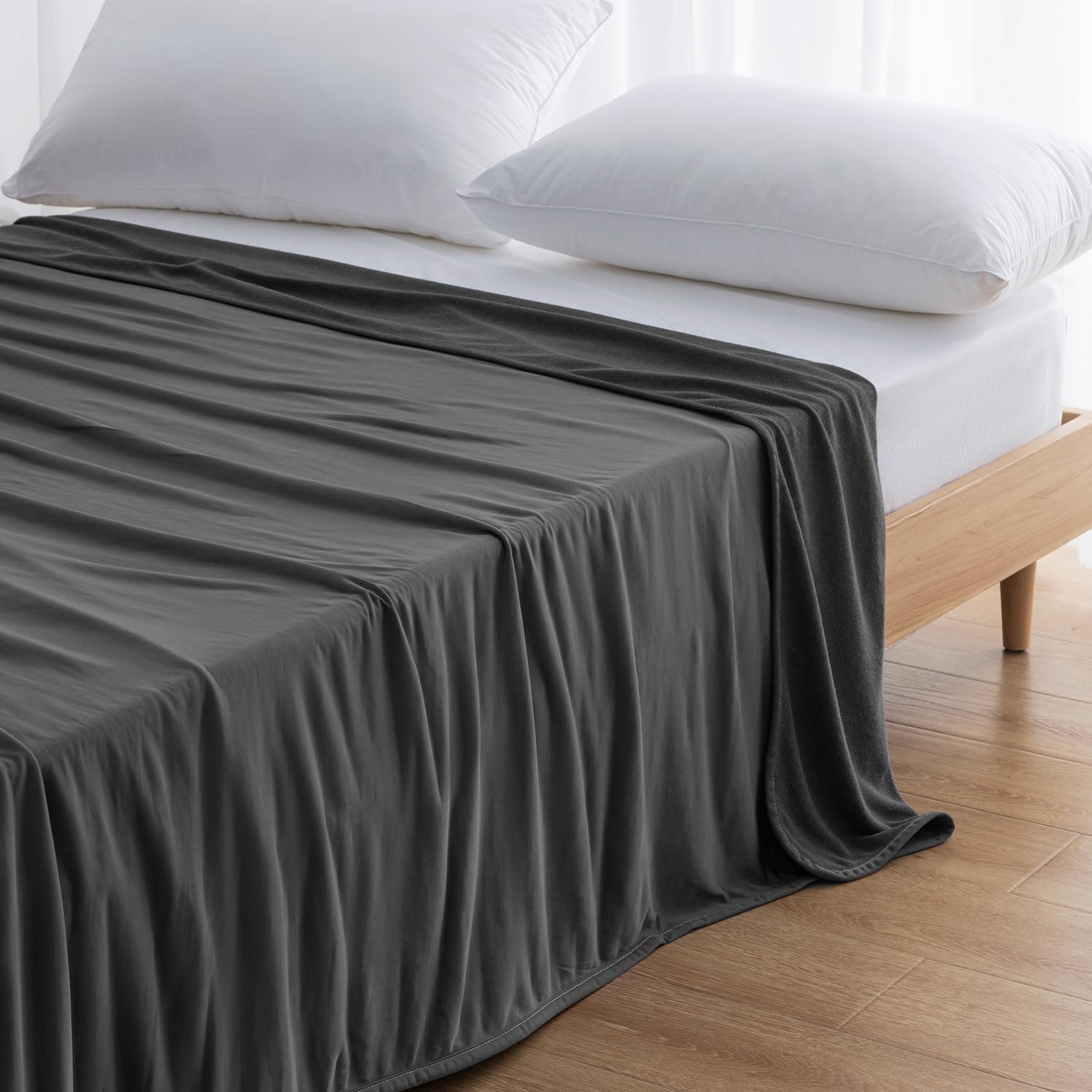 

Kumori Ultra Cool Одностороннее Двустороннее Полотенце-Одеяло Прохладное на ощупь Мягкая и пушистая полотенечная ткань Летнее использование Впитывающее пот Быстросохнущее Машинная