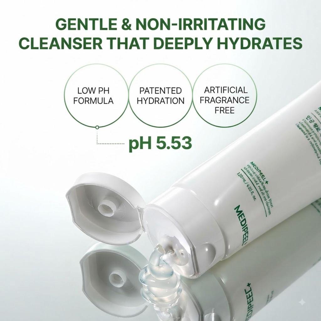 MEDIPEEL Green Cica Collagen Clear Gel Cleanser 2.0 300ml Korean Facial Cleanser