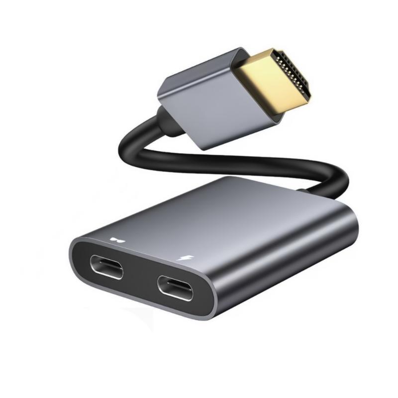

Audios Video Syncing HDMIs to USB C Adapter Converter 4K@60Hz High Clear Output Dynamic Data Transfer Function