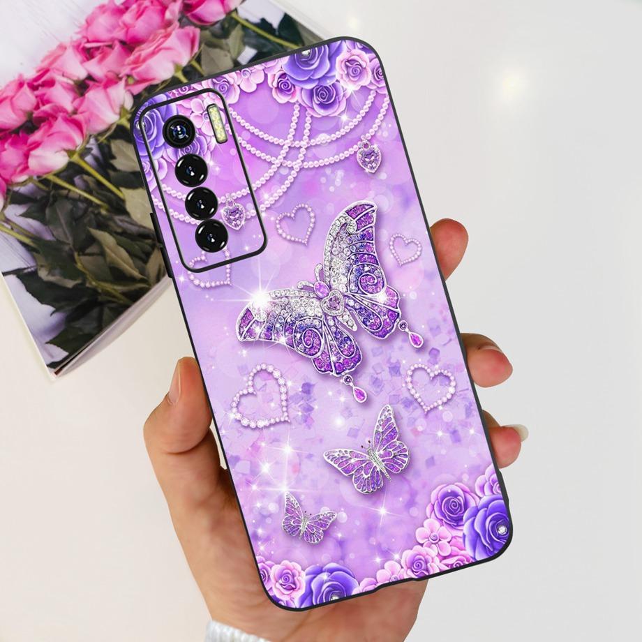 

For Tecno Camon 17 Pro / Camon17 CG6 CG8 Case Cute Cartoon Dragon Astronaut Pattern Luxury Soft Silicon Phone Bumper Back Cover Tecno Camon 17 Pro
