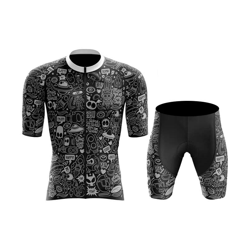 2026 Cartoon Radsportbekleidung Herren Ropa Ciclismo MTB Radsportkleidung Kurzarm Fahrradshorts Maillot Ciclismo Trikot Set Radsportanzüge
