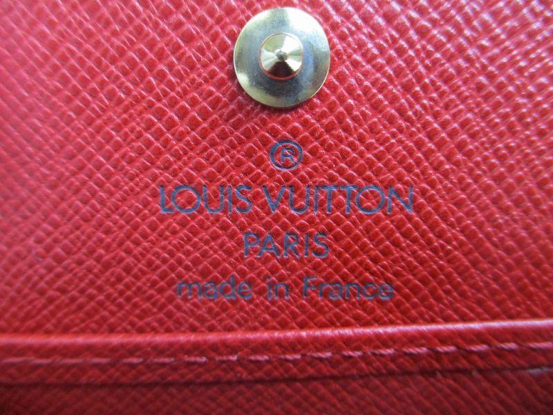 Authentic LOUIS VUITTON Epi Red Leather Coin Purse Porto Monnaie Boite #a329  Refurbished