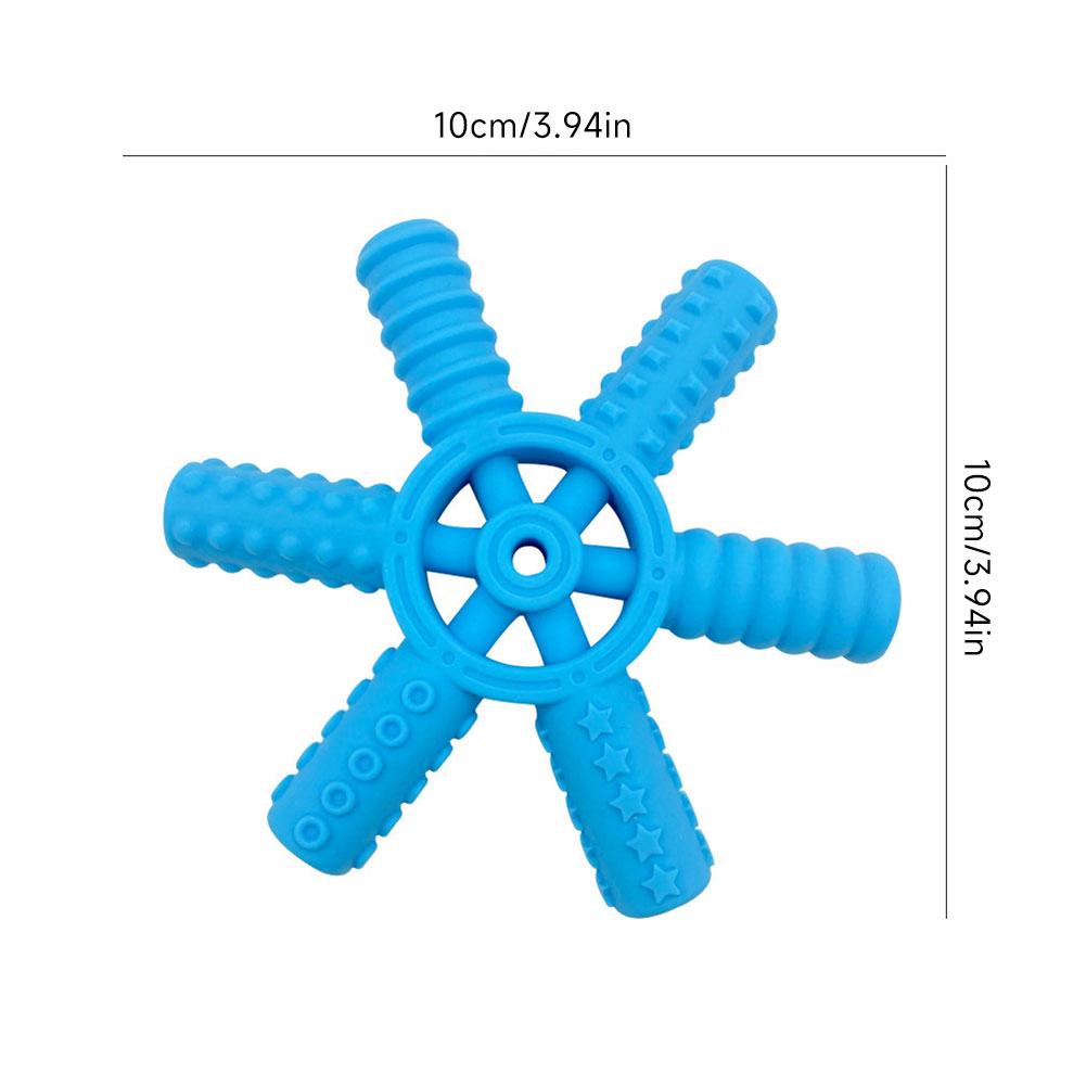 1Pcs BPA Free Silicone Teether Cartoon Sensory Chew Necklace Pendant Oral Motor Chewy Toy Therapy Tools for Kids
