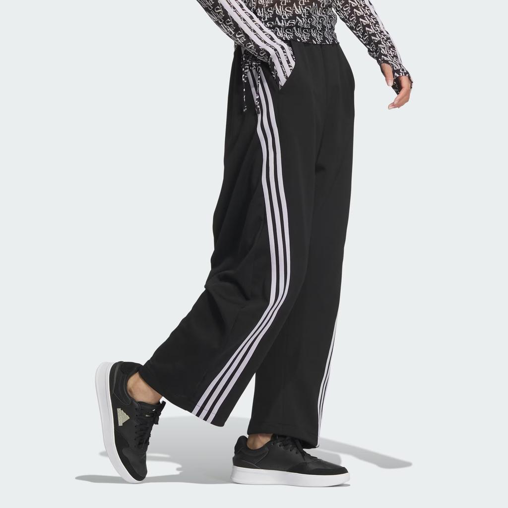New Adidas Dance Interlock Joggers Knitted Sweatpants Women's Black JI9777