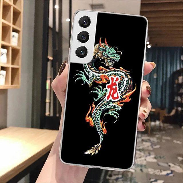 Asian Dragons Animal Tattoo Cool Soft Phone Case For Samsung Galaxy S23 S22 Ultra S21 Plus S20 Fe S10 Lite S9 S8 +S10e S7 Edge