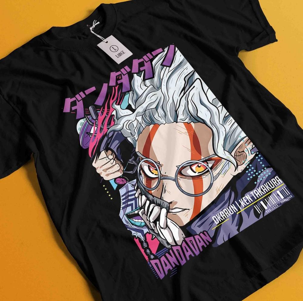 

Dan Da Dan Футболка Футболка Окарун Футболка Момо Аясе Футболка Кен Футболка Турбо Джин Айра Сейко L