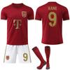 2526 Club No. 9 Kane Jersey Sports Gold Bayern 125th Anniversary Football Set