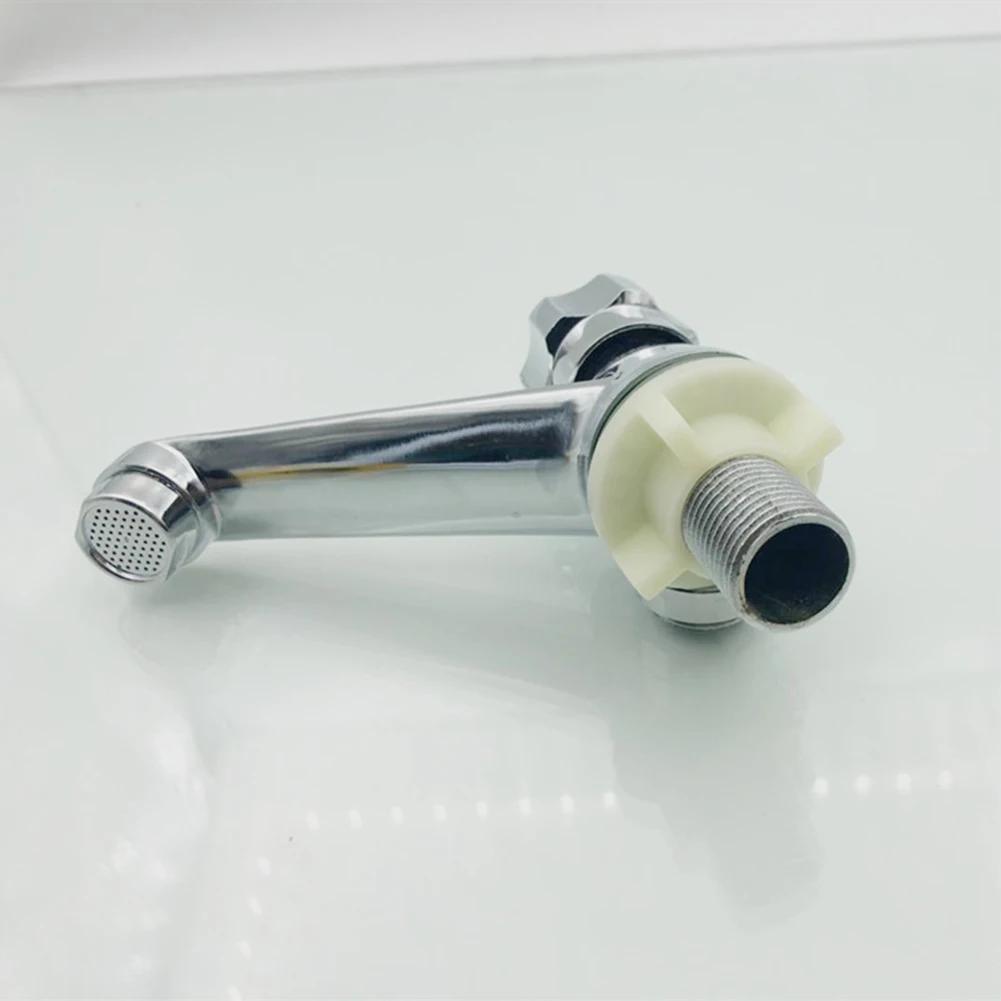 1 stk Kun kaldt servantbatteri Baderom Vaskbatteri Ett hull Kaldt kranvann For Hjem Hotell Dekksmontert Balkongvask Vannkraner