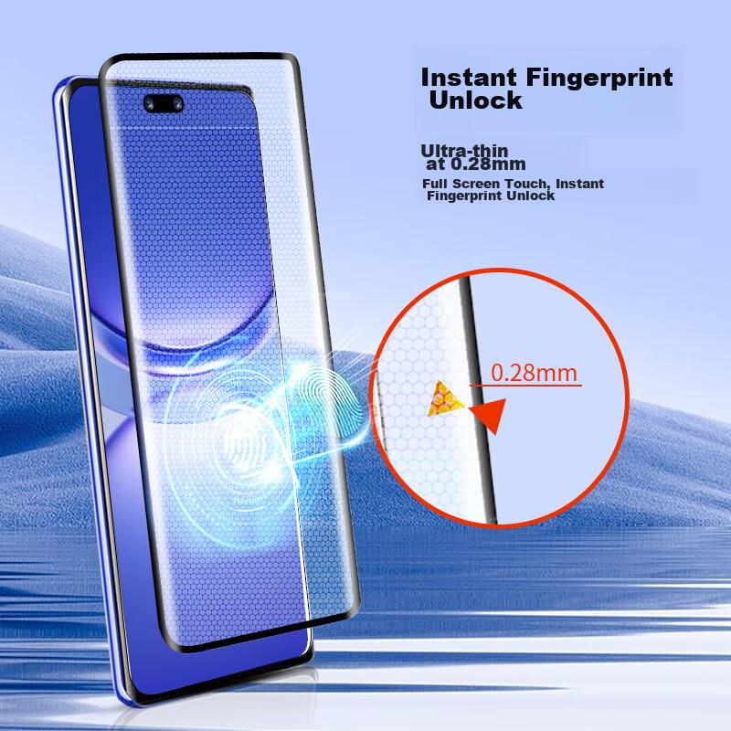 2-Pack Tempered Glass Screen Protector for Huawei Nova 14 Pro, with 13 Pro/12 Pro/12 Ultra, Curved Coverage, Ar, Shatterproof, Protective Film