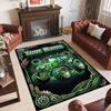 Construction Vehicles Theme Crystal Velvet Rug Personalized Custom Name Text Soft Floor Mat Home Decor