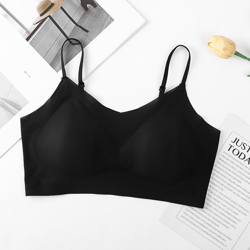 

Ультратонкий бесшовный беспроводной удобный женский топ-майка с красивой спинкой Medium