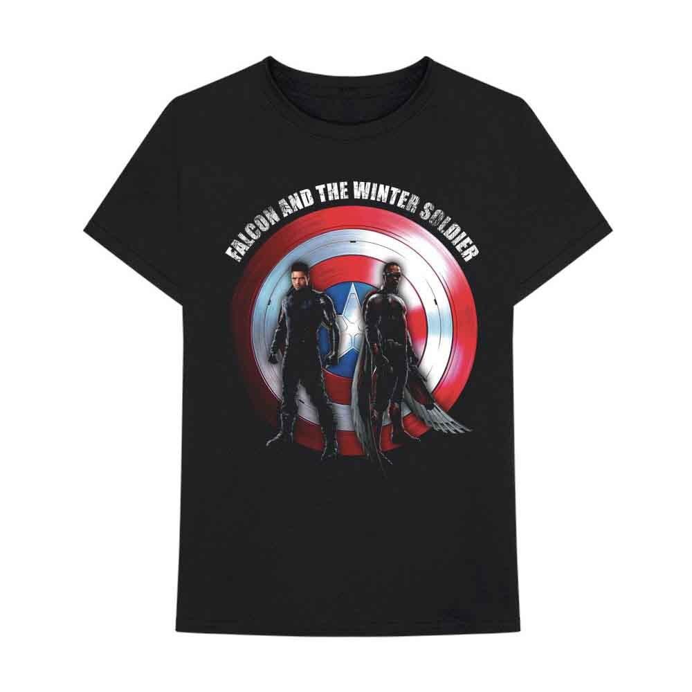 Falcon Winter Soldier T Shirt Shield Logo Unisexs Black L S