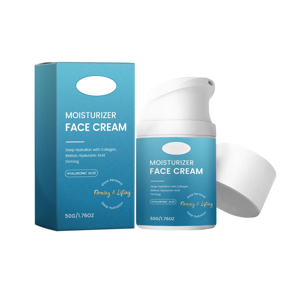 Collagen Moisturizing Facial Cream: Hydrates, Soothes, Improves Dryness, Even Out Skin Tone, Locks In Moisture, Brightens Skin.