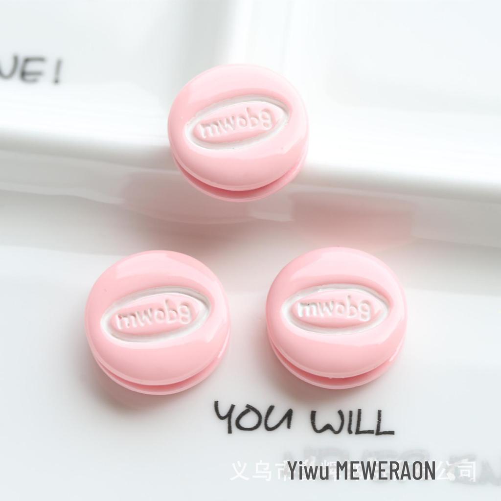 Simulation Biscuit Cream Resin Jewelry: DIY Accessories for Kids' Hairpins, Hair Rings, and Keychain Pendants