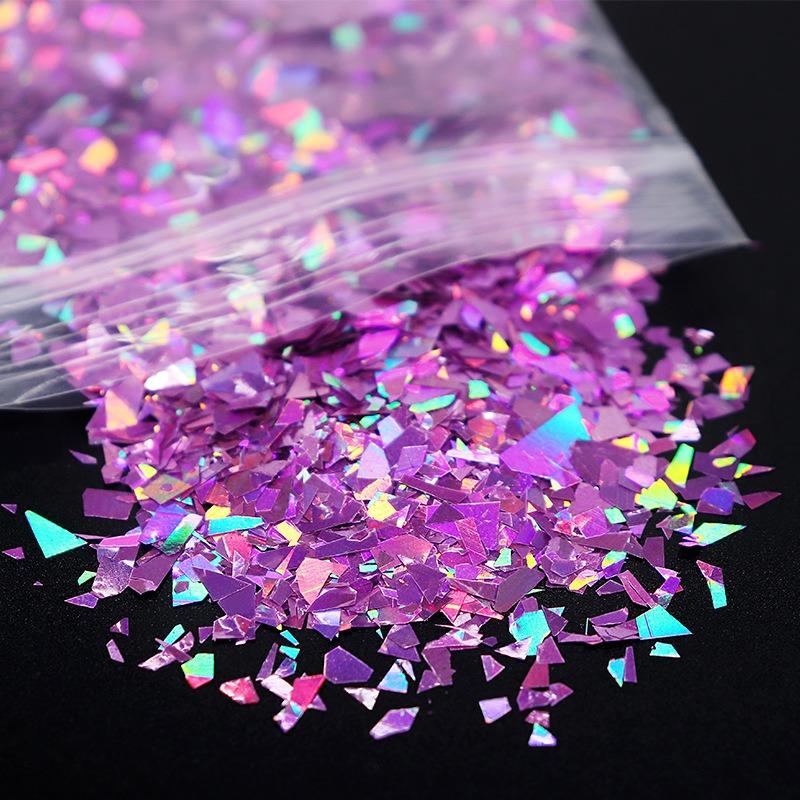 10G/sacchetto laser frammenti irregolari unghie glitter 10 tipi di decorazione unghie illusoria PET fai da te toppa per unghie decorazione design