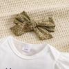 Baby Girl "Happy New Year" Print Cotton Bodysuit Fireworks Print Pants With Headband Outfit Set