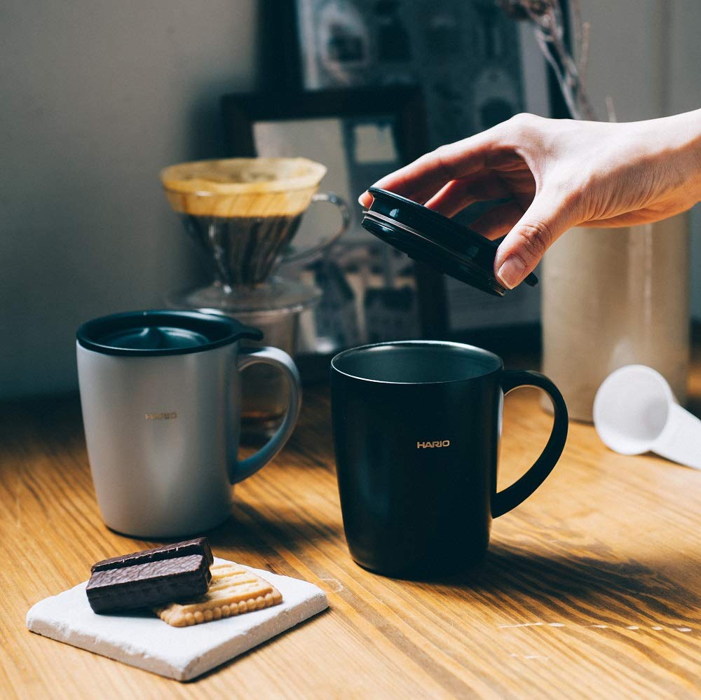 Hario Sada termohrnků V60 Dripper Černá VDSM-2424-B