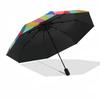 1pc Colorful Spiral Automatic Folding Umbrella - Portable Collapsible Design, 8-Rib Iron Frame, Playful Design yy251215223