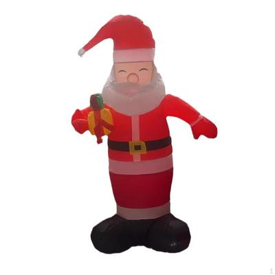 Babbo Natale Gonfiabile di Natale, Decorazione da Giardino Natalizia Illuminata, 1,5 m Decorazione Esterna per