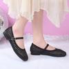 Módní dámské baleríny Letní prodyšné jednobarevné boty Vykrojené síťované sandály Módní baleríny Boty Mary Jane pro ženy Zapatos Mujer
