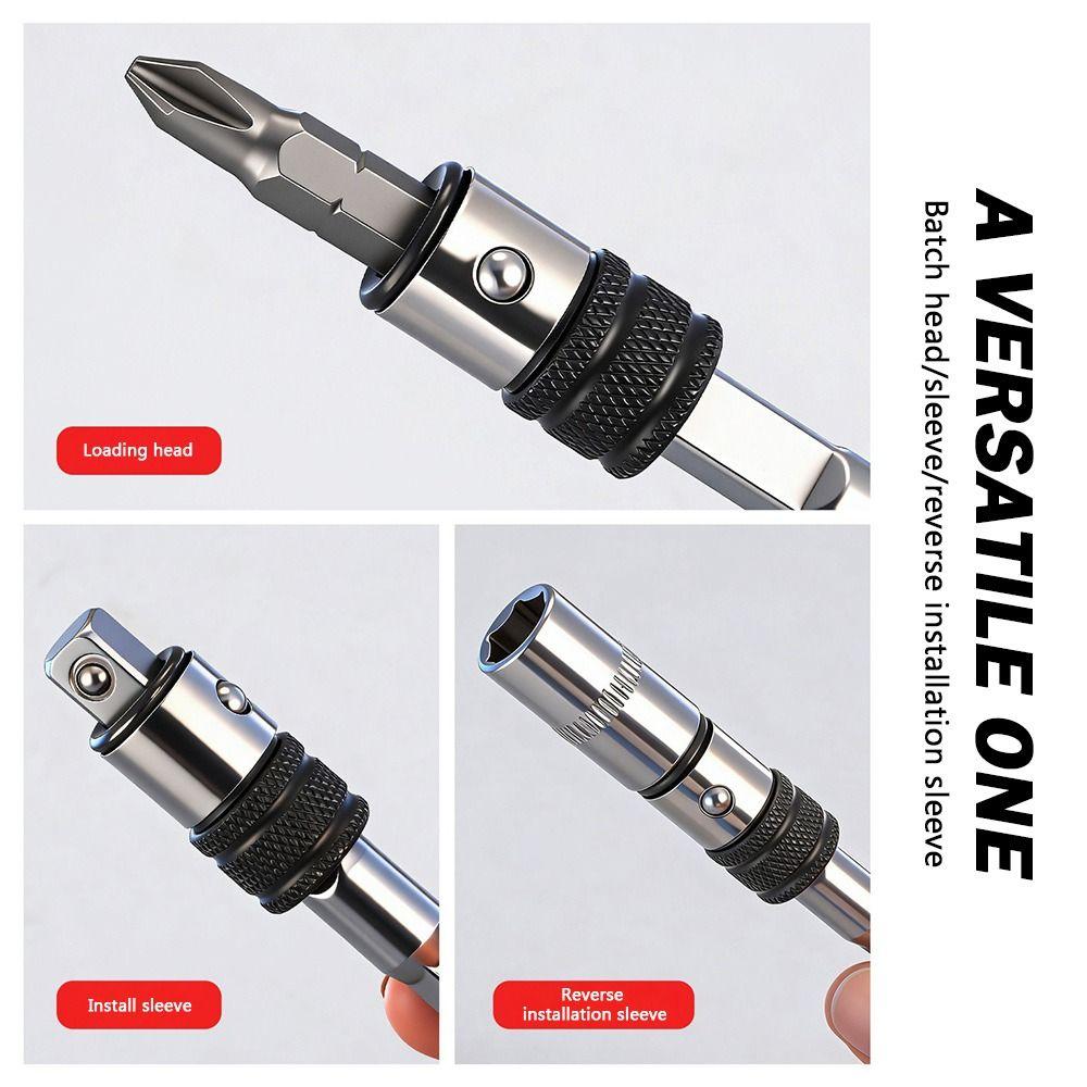 Quick Connect Portable Extension Rod Self-Locking Fast Position Bit Holder Dual Use Stable Connect Quick Release Tool Matching