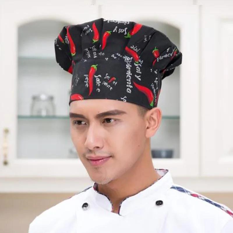 Kitchen Hats for Mens and Womens Hotel Restaurant Cooks Cap Waiter Chef Work Caps Cake Supplies Cotton Cloth Mushroom Hat