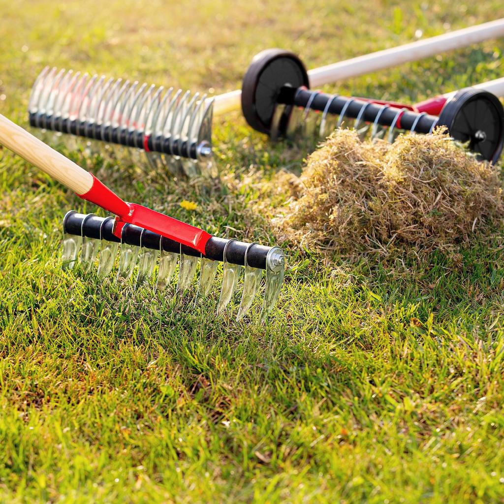 KADAX Manual Aerator Verticutter for Grass Single-sided Metal Without Handle