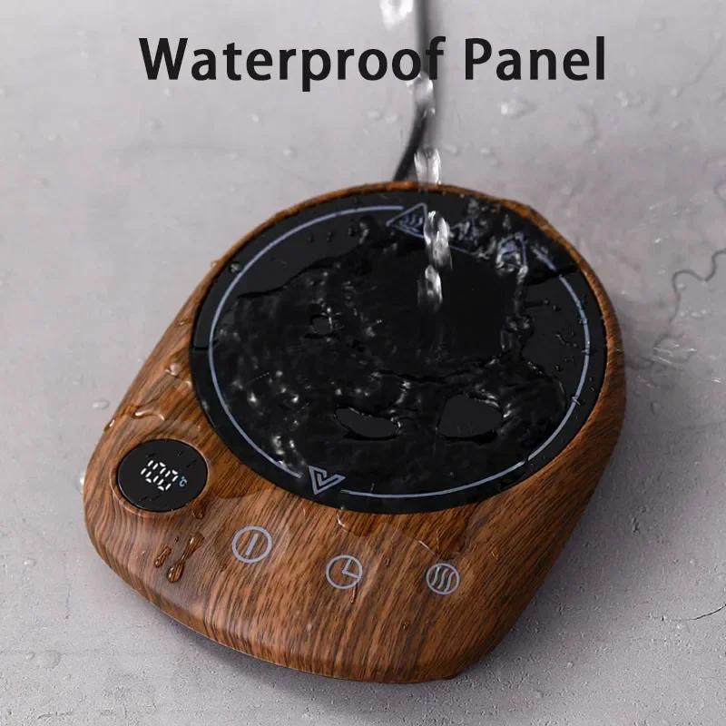 Electric Beverage Heating Plate 200W Smart Milk Tea Coffee Cup Mug Warmer For Desk 5 Temperatures With Timer Automatic Shut Off