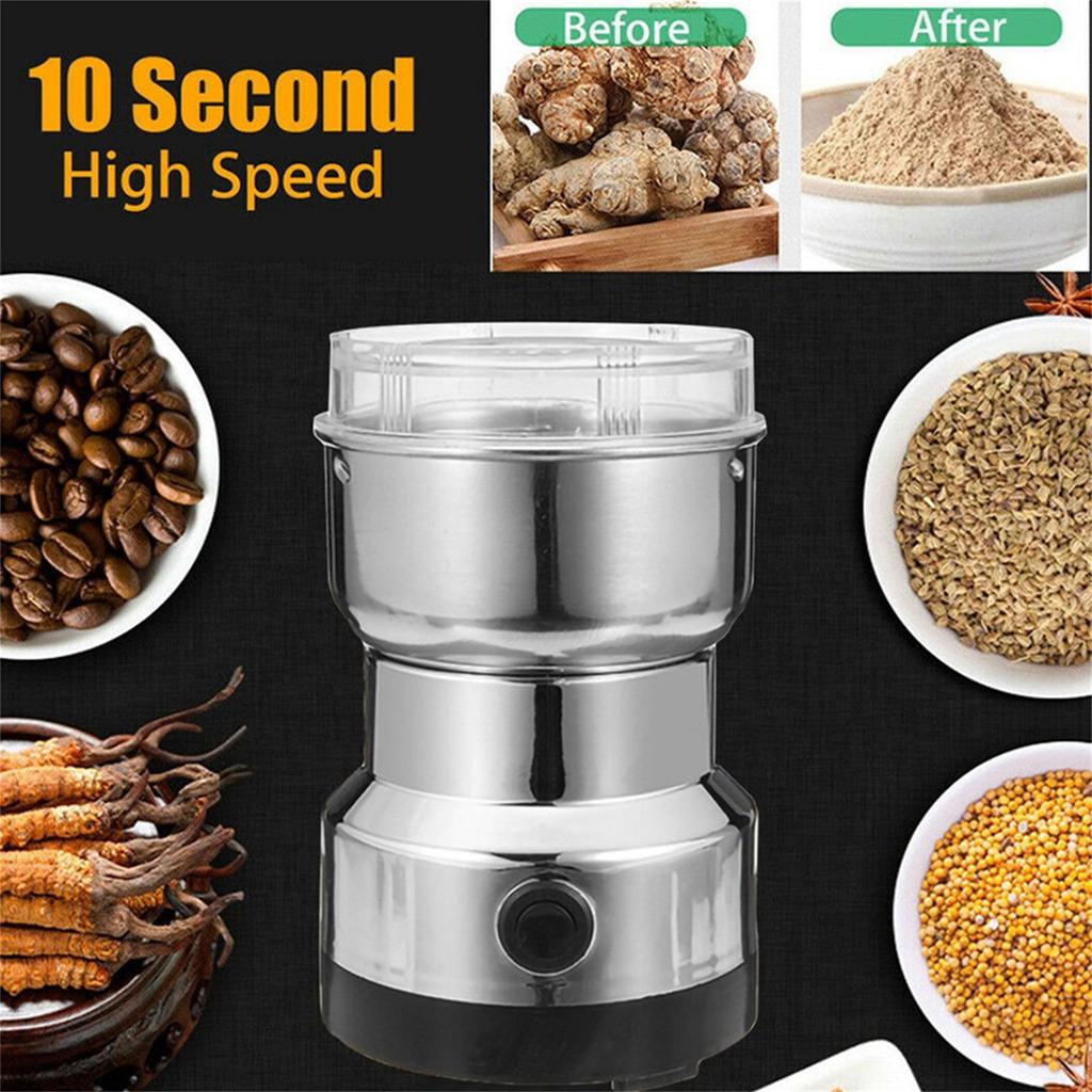 100W Electric Coffee Grinder With Removal Coffee Powder Bowl