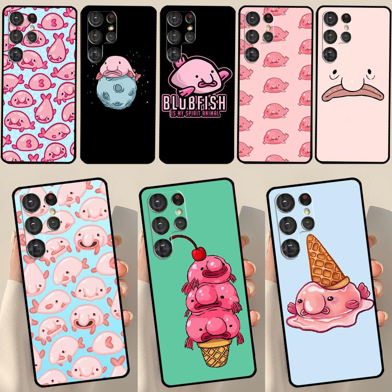 

Blobfish Phone Case For Samsung Galaxy S23 S21 S22 Ultra S8 S9 S10 Note 10 Plus S20 FE Cover Funda