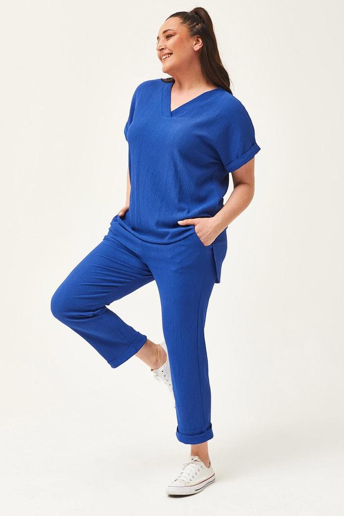 Damenmode Übergröße Trainingsanzug Set Plus Size Capri Grün Trainingsanzug Set