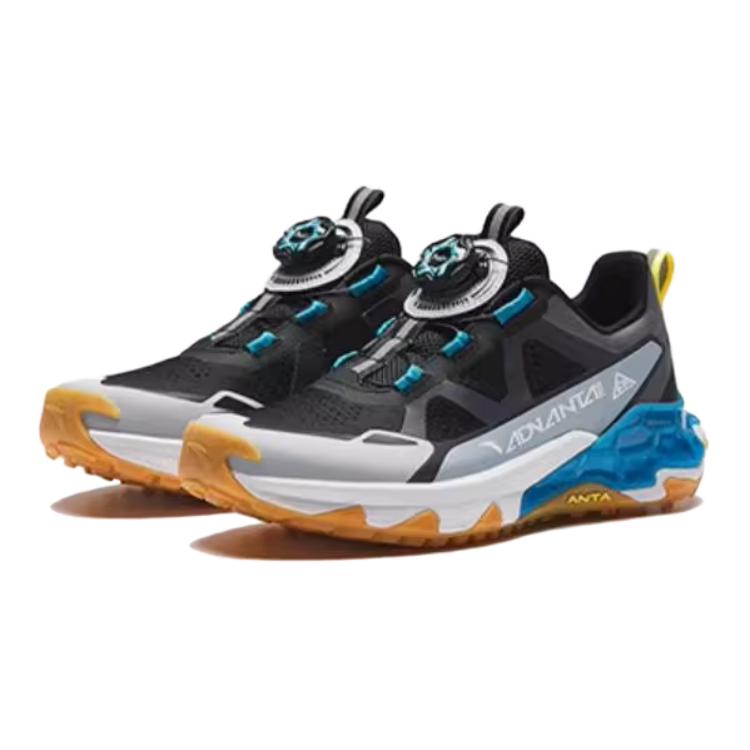 Anta Kids Comfortable Shock Absorbing Durable Low Top Running Shoes Kids Running Shoes Black Gray T12425521-3