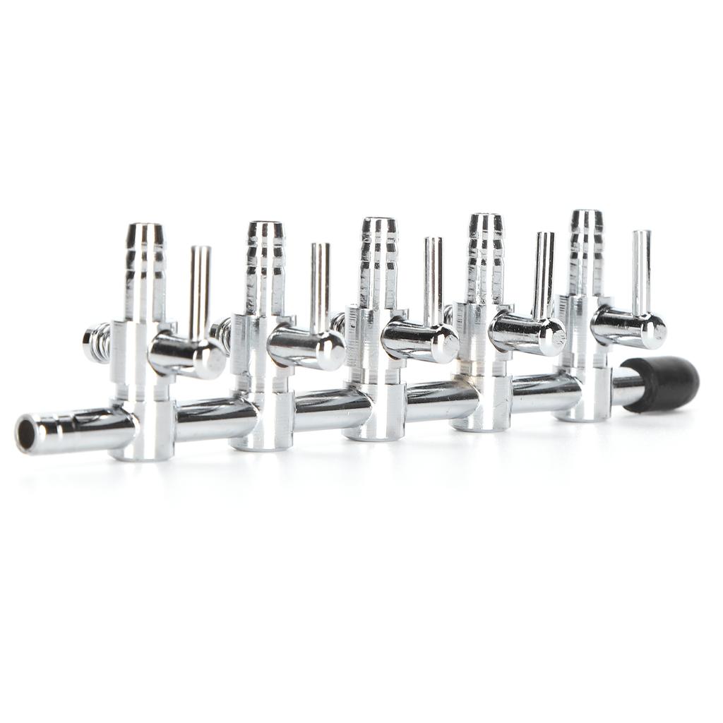 Fish Tank Stainless Steel Control Valve Aquarium Air Flow Control Fish Tank Accessories5 Head