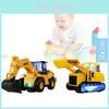 Colorful Electric Excavator Toy With Cool Lights And Music For Kids Fun Playtime