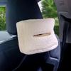 High-End Lambswool Car Sun Visor Tissue Dispenser Ornament