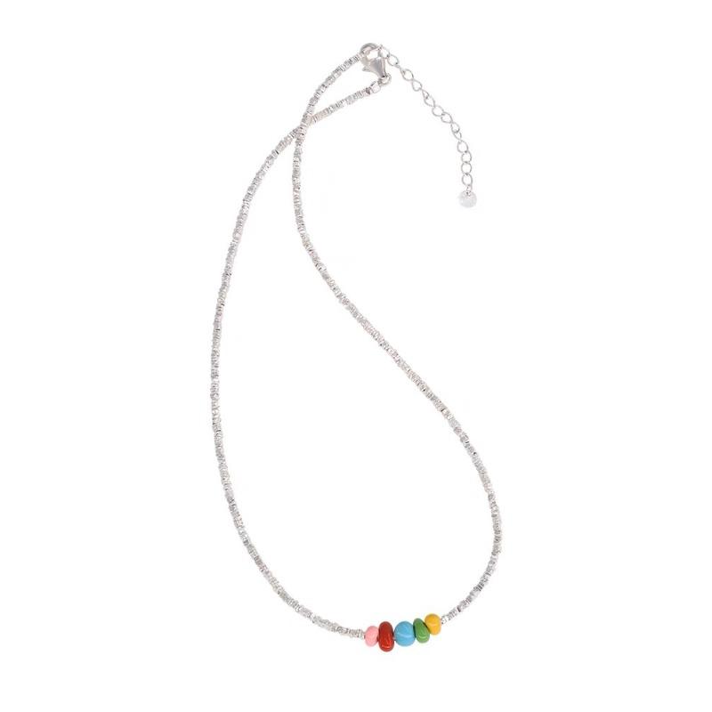 Rainbow Necklace Female Niche Design Light Luxury Clavicle Chain Dopamine Necklace