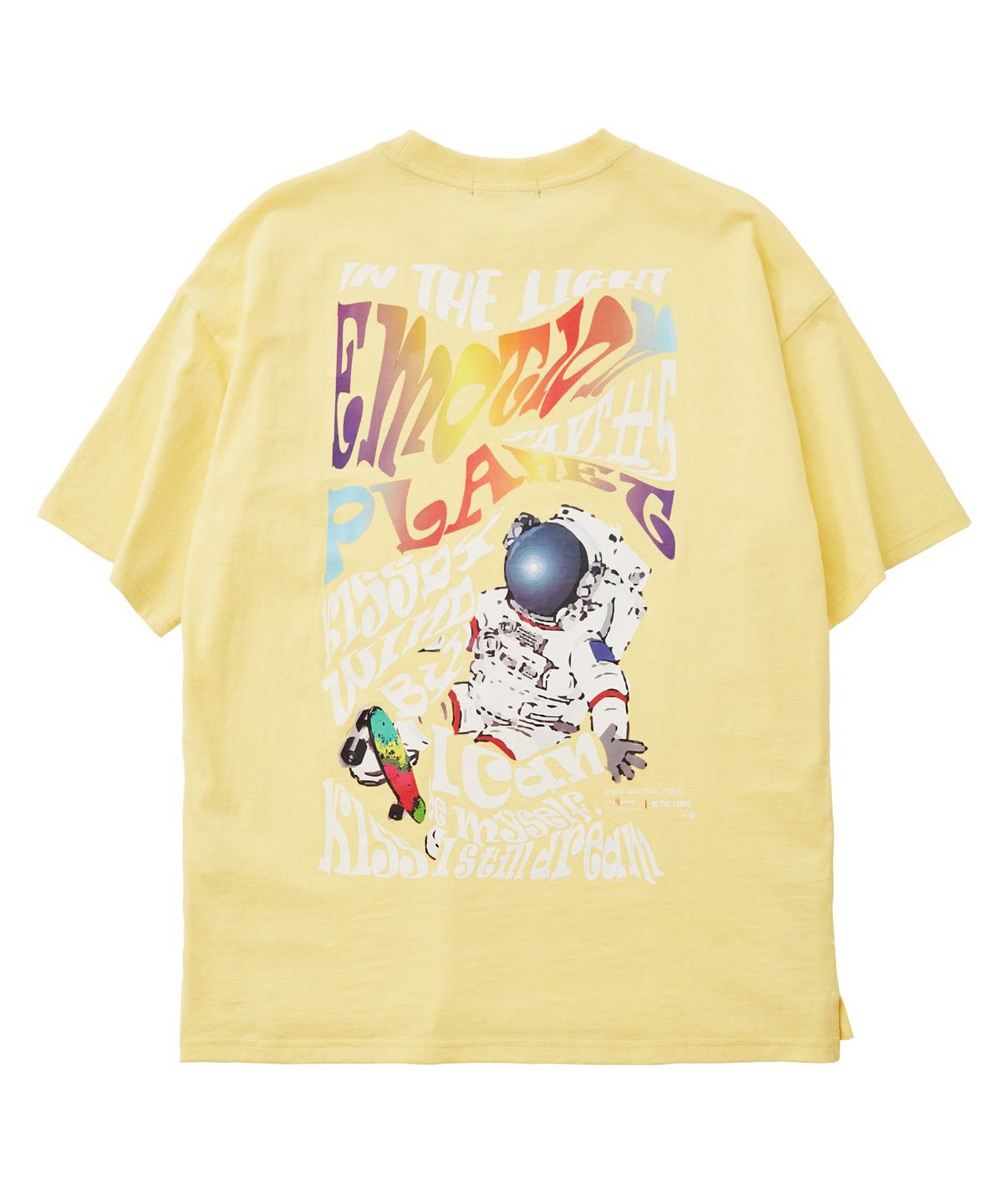 Emotion Planet Emotion Space Boy Short Sleeve T-Shirt (Yellow) Yellow/L(100)