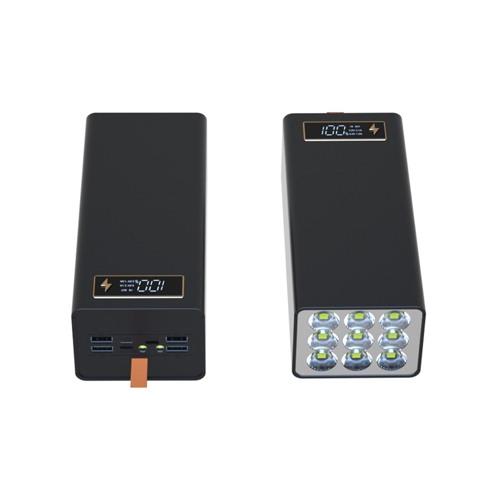 Portable DIY Power Bank Box with Quick Charge 21x18650 Battery Holder High Capacity Detachable Case Outer Shells