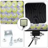 12V Led Work Light Square Spotlight/floodlight 48W Car Headlight For Truck Off Road SUV Night Driving Light Fog Lamp