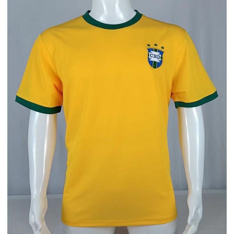 Retro Brazil National Team Soccer Jersey 1998 2002 Ronaldo 9 Vintage Football Shirt Unisex Adult Short Sleeve