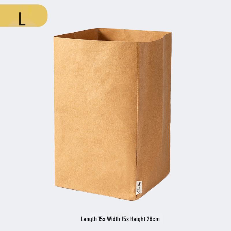 Large Waterproof Washable Kraft Paper Storage Bag for Refrigerator or Desktop Organization, Thickened for Durability, Flower Pot Cover