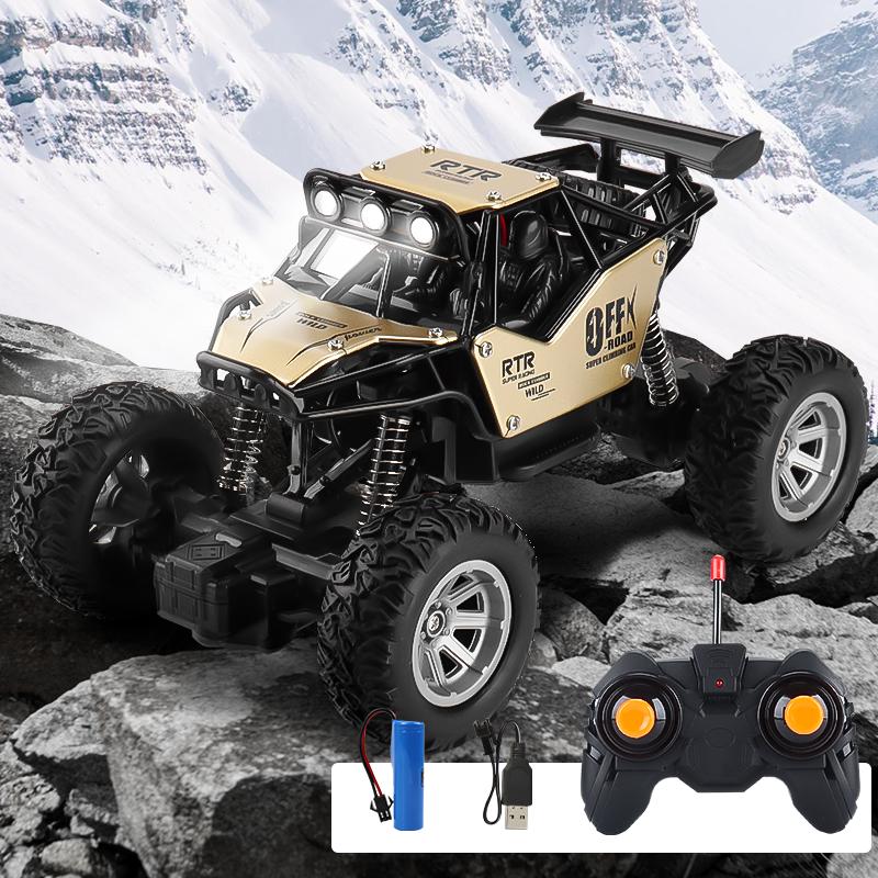 

Rc Car Off Road Wireless Remote Control 1:20 Alloy Climbing Car Lights Children Four-way Climbing Car Toy Model