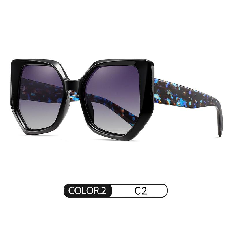New personalized polarized sunglasses trendy thin face plate sunglasses full frame high-end glasses